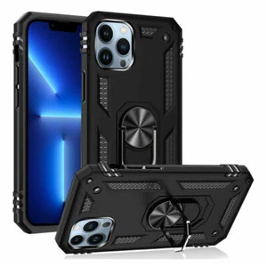 Funda protectora resistente con soporte para anillo magnético para Apple iPhone 13 mini 13 Pro Max - Imagen 1 de 15