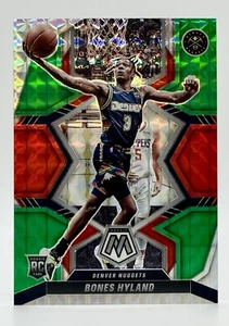 2021 Panini Mosaic Choice Red & Green Prizm #214 Bones Hyland RC Nuggets - Picture 1 of 2