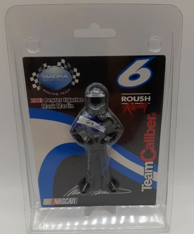 NIP~MARK MARTIN TEAM CALIBER 2003 Pewter Figurine. #6 ROUSH RACING Cover