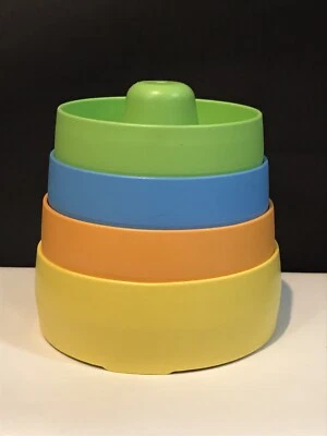 4 Pc Green Toys My First Stackers Replacement Pieces 100% Recycled Baby Toys - Image 1 of 4