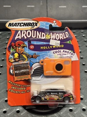 Matchbox Around the World #21 Hollywood Limousine 1/64 Scale NIP TH LOGO - Image 1 of 4