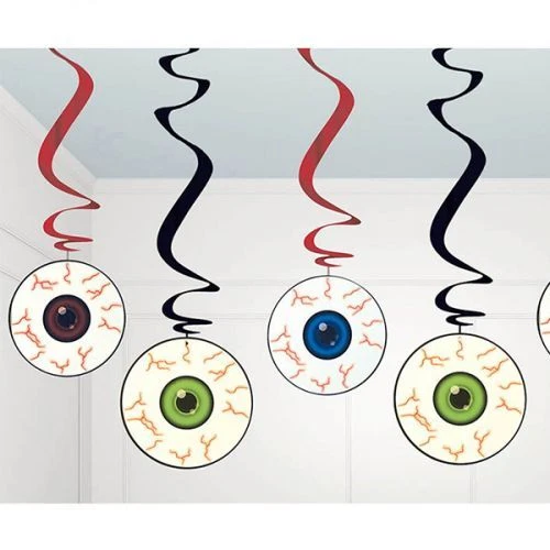 Bola de ojo colgante globo ocular Halloween 60 cm decoraciones utilería sangre zombi 5 espirales Foto 1 de 1