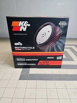 Filtro de aire de repuesto K&N para Harley Davidson Street Glide / Road King HD-1717 Foto 1 de 4