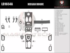 Fits Nissan Rogue 2011-2012 NO Backup Camera Large Premium Wood Dash Trim Kit - Bild 1 von 1