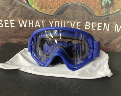 GAFAS OAKLEY O-FRAME MX MOTO AZUL LENTE TRANSPARENTE OO7029-62 Foto 1 de 4