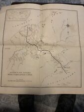 1898 Map Isthmus Of Panama With Completed Canal