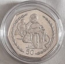 1997 TT RACES IOM 50P COIN RARE COLLECTABLE FIFTY P ISLE OF MAN TOURIST TROPHY 