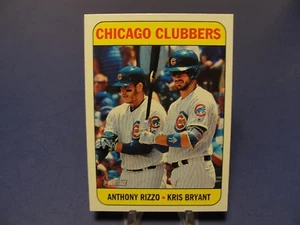 2018 Topps Heritage #106 Anthony Rizzo Kris Bryant Cubs - Chicago Clubbers - Picture 1 of 2
