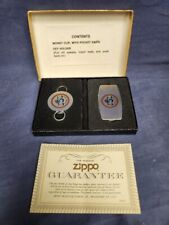 Vintage Zippo Money Clip w/ Pocket Knife & Key Holder in Original Box -VR