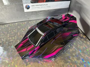 Traxxas JATO 4x4 VXL body Clipless Blue Pink 9060-pink Shell Cover Cage - Picture 1 of 6