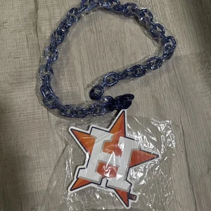 Houston Astros Jumbo große Fächerkette Halskette Schaumstoff Emblem - NEU - in Verpackung - - Bild 1 von 13