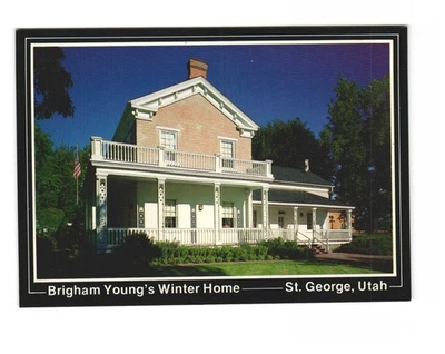 Brigham Young's Winter Home St. George Utah Postkarte nicht verschickt - Bild 1 von 2
