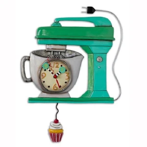 Allen Designs Vintage Green Mixer Clock Standard Wall Clock - Picture 1 of 1