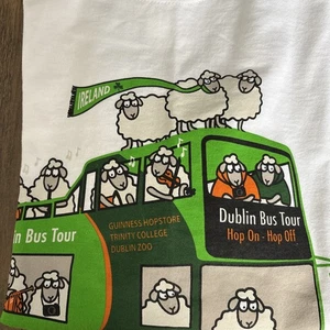 Fruit Of The Loom Dublin Bus Tour Sheep Tshirt XL Ireland Guiness - Bild 1 von 10