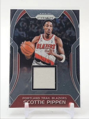 SCOTTIE PIPPEN 2017-18 PANINI PRIZM GAME USED PATCH TRAIL BLAZERS  - Image 1 of 2