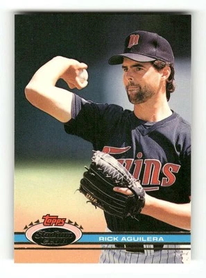1991 Topps Stadium Club #76 Rick Aguilera NM-MT+ Twins BXCP21 - Image 1 of 2