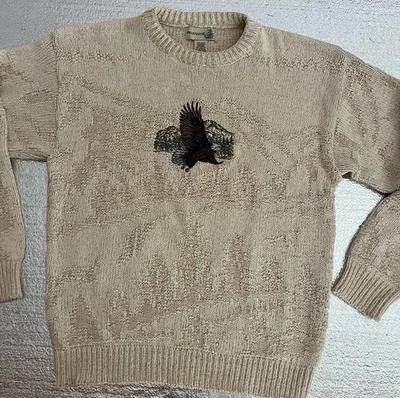 Field Master Beige Flying Eagle Sweater Vintage Pullover Sweater  - Image 1 of 4