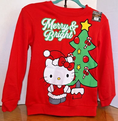 Sudadera Hello Kitty Navidad Feliz y Brillante Niñas Mediana Precio de venta sugerido por el fabricante $44.99 Foto 1 de 4