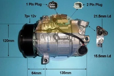 Compresor de aire acondicionado para Renault Koleos 2.0 azul dCi 190 4x4 aire acondicionado automático 14-1814P Foto 1 de 4