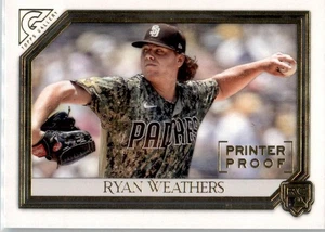 2021 Topps Gallery - Ryan Weathers #184 (RC) Rookie Padres Rays - Picture 1 of 2