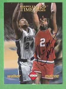 Moses Malone - 1996 Edge Time Warp Court Auto Autograph /1000 Philadelphia - Picture 1 of 2
