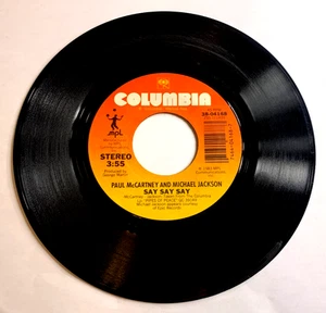 Columbia  Paul McCartney Say Say Say and Ode To A Koala Bear 7" Vinyl Record - Picture 1 of 2