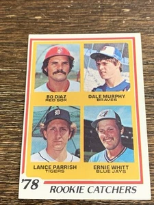Topps Dale Murphy Lance Parrish 1978 #708 radiocontrol novato en muy buena condición-excelente o mejor - Imagen 1 de 2
