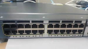 CISCO WS-C3750X-24P-L 24 Ports Switch POE+ 3750-X series with cisco c3kx-nm-10g - Picture 1 of 5