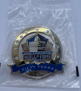 Pro Football NFL Hall Of Fame Enshrinement Festival 50 Fifty Year Pin 1963 2013 - Picture 1 of 2