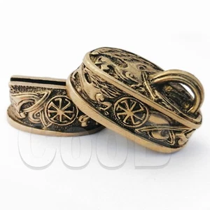 RvD CooB Set Fingerschutz Bolster Knauf Metall Bronze für Messerherstellung Griff #3 - Bild 1 von 3