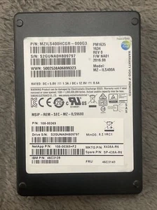 NetApp Samsung 400GB MZ-ILS400A PM1635 SFF 2.5" SAS-3 12Gbps MLC SSD - Picture 1 of 2