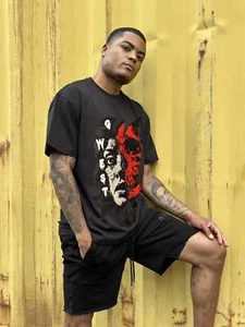 REGULAR FIT INSIDE OUT FRONT GRAPHIC T SHIRT : GWPBAST5059 - 3 COLORS - Picture 1 of 10