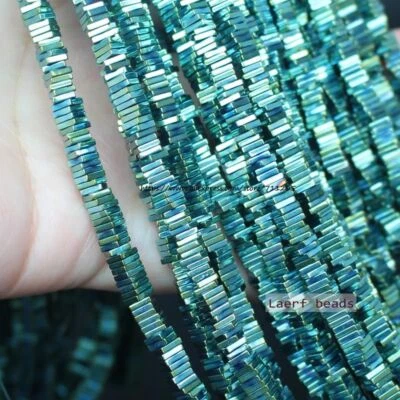 Shining Hematite Bead Square Spacer Beads DIY Necklace Bracelet 2/3/4/6mm 380Pcs - Image 1 of 4
