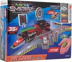 John Adams MICRO SYSTEMZ PIT LANE PLAYSET - Picture 1 of 1
