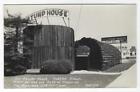 1950s THE STUMP HOUSE, EUREKA, CA TREE LOG RPPC REAL PHOTO PICTURE POSTCARD
