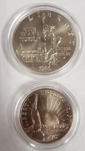 CS0286MSSBFP U.S. MINT COMMEM 2 COIN YEAR 1986-D S STATUE OF LIBERTY BU SET PGP! - Picture 1 of 2