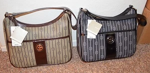 NEW ~ GIANI BERNINI TOTE ( KHAKI BROWN OR BLACK GREY) - Bild 1 von 4
