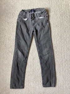 GIRLS Jean’s Pants FADED GLORY straight leg black size 7 children’s kids clean - Picture 1 of 3