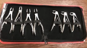 Pedo Children Dental Extracting Forceps Kit 7 Pcs With Pouch Dental Instruments - Picture 1 of 6