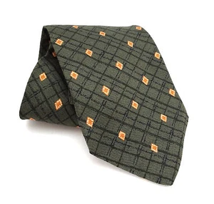 Structure Men's Tie Short 55" Necktie Stripe Geometric Silk New Made in USA - Picture 1 of 5