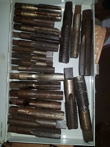22x assorted hand taps BSW 1-1/4" 1" 7/8" 3/4" 5/8" P&N ESC Sutton Dormer - Imagen 1 de 1