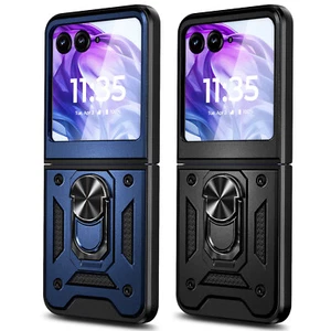 Funda protectora con soporte de anillo para Motorola Moto Razr 2025 / Razr+ Plus / Ultra - Imagen 1 de 25