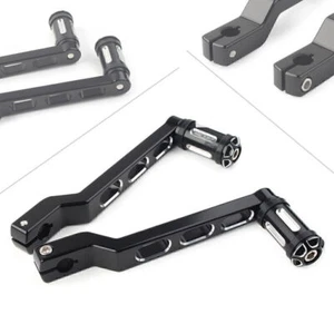CNC Heel Toe Shift Lever W/Shifter Peg For Harley Touring Electra Glide Softail - Foto 1 di 8