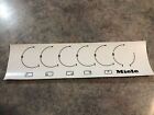 Miele gas cooktop control panel print stickers Decal & Logo.’’