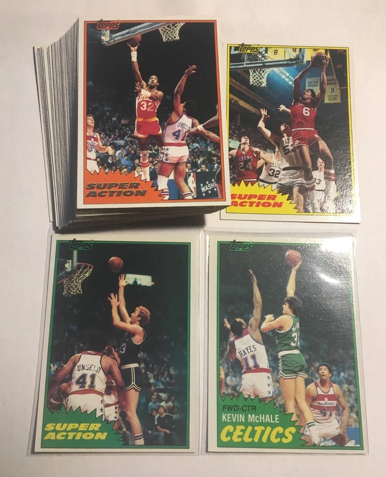 1981-82 TOPPS БАСКЕТБОЛ ВОСТОК ПОЛНЫЙ НАБОР #67-110 - ПТИЦА, MCHALE ДЕБЮТАНТ DR J - Изображение 1 из 1