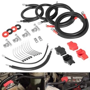 4437/90 6.0L Powerstroke Battery Cables for 2003-07 Ford F250 F350 F450 - Picture 1 of 7