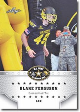 BLAKE FERGUSON  2015 LEAF "1ST EVER PRINTED" HIGH SCHOOL ARMY ROOKIE CARD #05! 