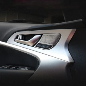 For Genesis G70 Silver Stainless Steel Door Stereo Speaker Sound Cover Trim 4pcs - Picture 1 of 7