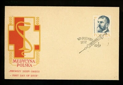 Historia Postal Polonia Scott #773 FDC Dr. Wladyslaw Bieganski Médico 30/09/1957 Foto 1 de 2