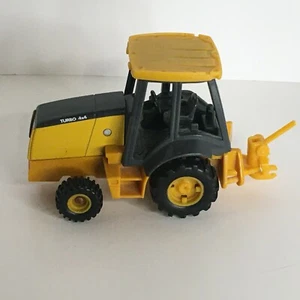 Toy Tractor Cab Only Backhoe Loader Turbo 4x4 Yellow 4" Farm Missing Parts - Picture 1 of 5